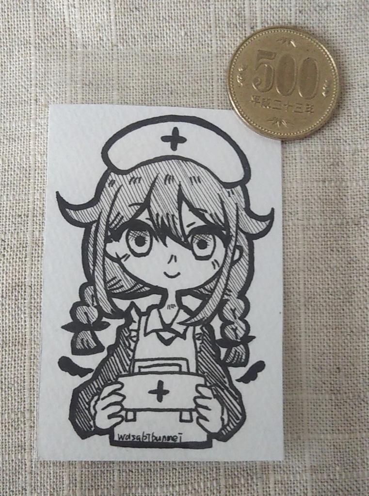 アナログミニ原画 紙イーゼル付き