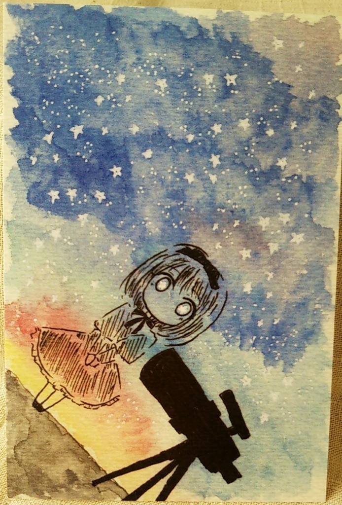 過去絵ポストカード(おまけシール付き)