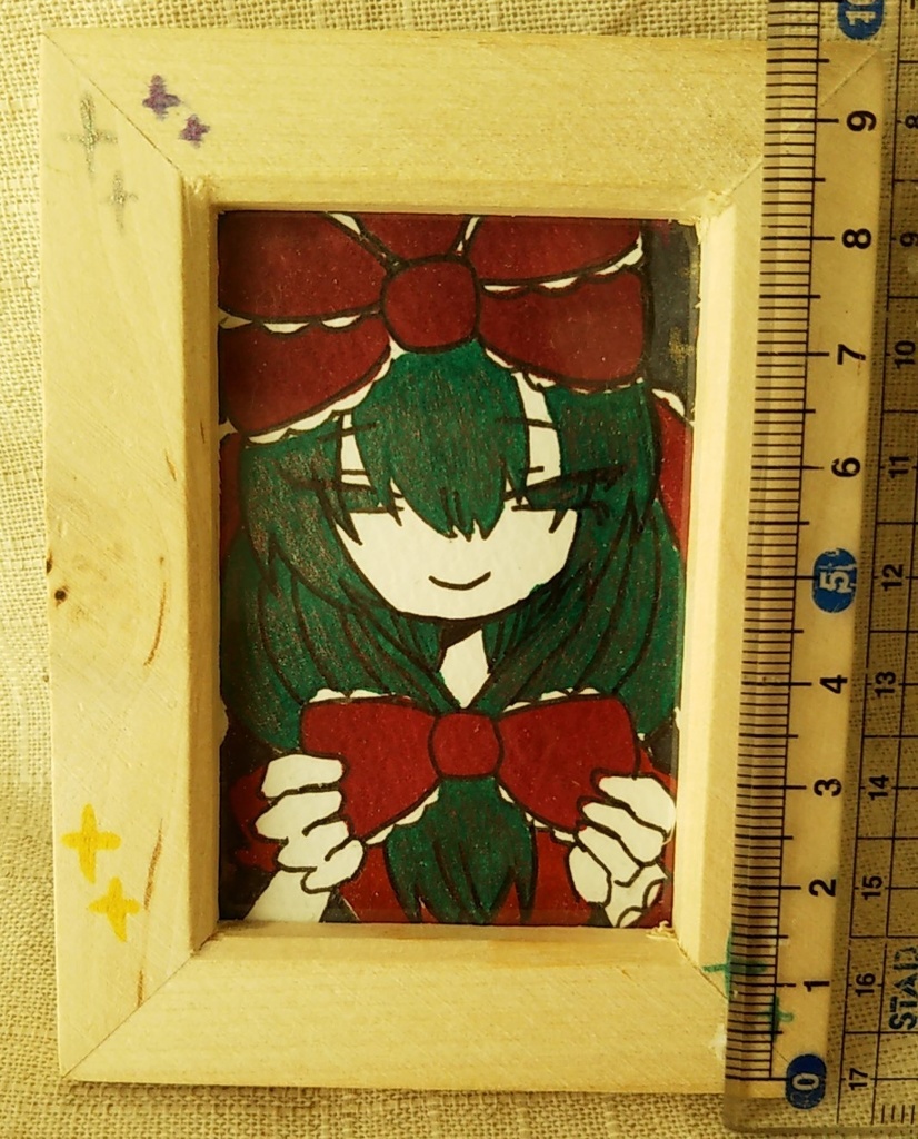 東方額縁付きミニ原画 リクエスト可能