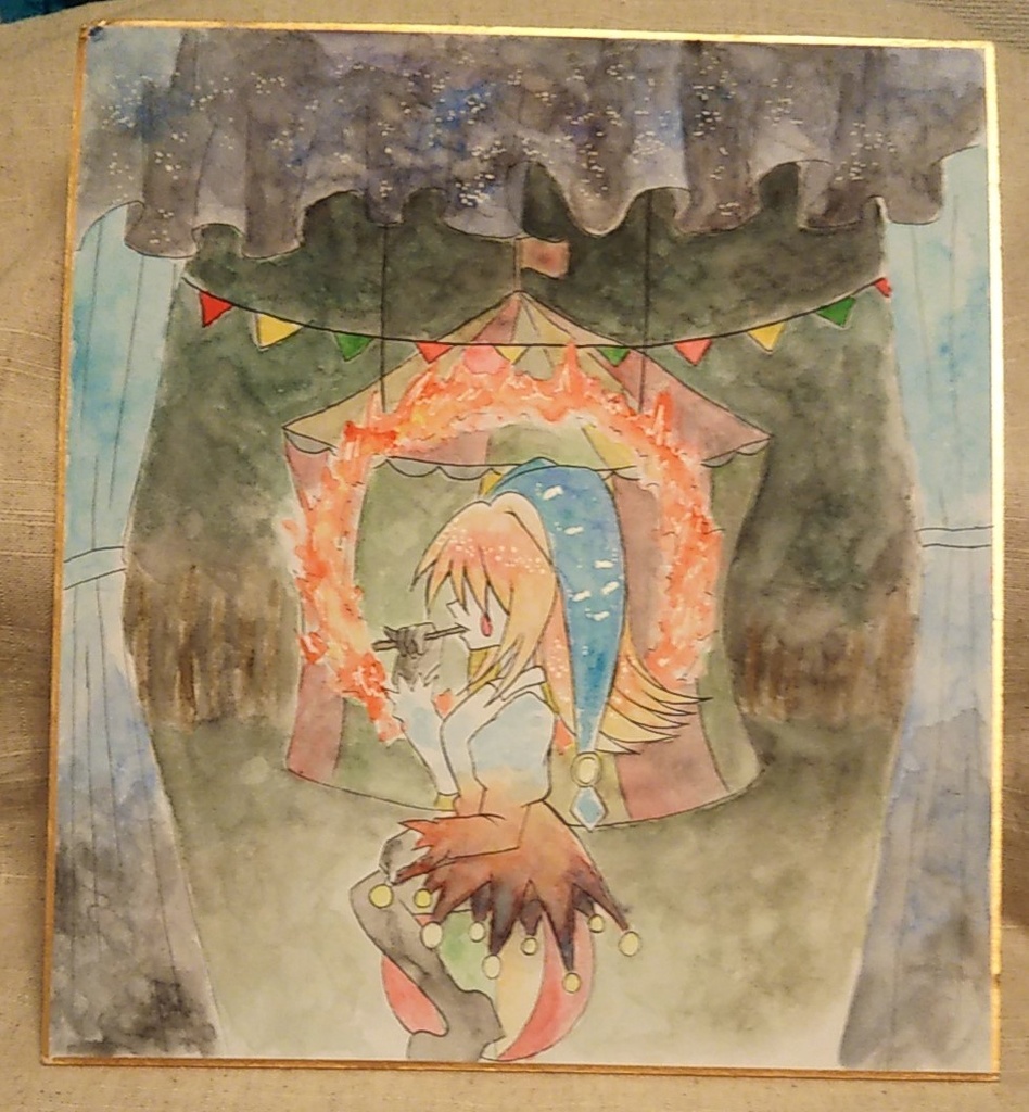 色紙原画(普通サイズ、小さめサイズ、ミニサイズ)