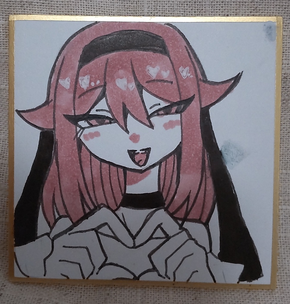 色紙原画(普通サイズ、小さめサイズ、ミニサイズ)