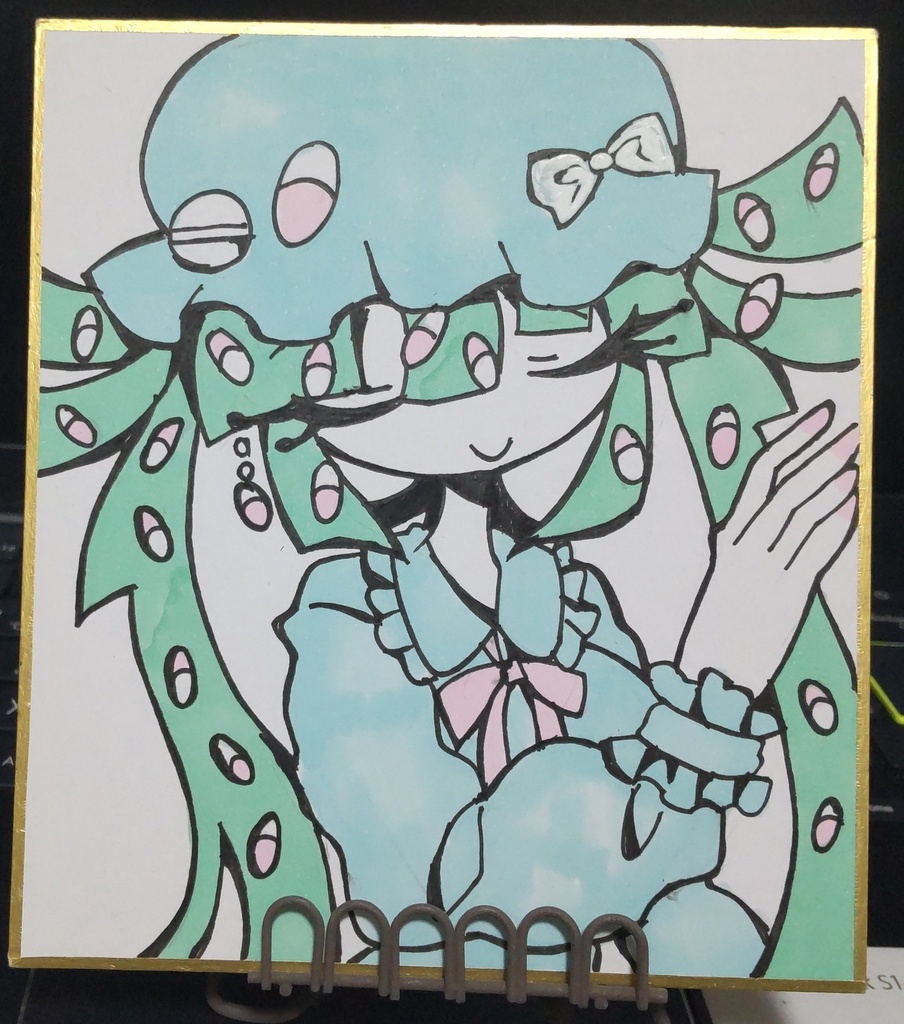 13cm×13cmイラスト色紙