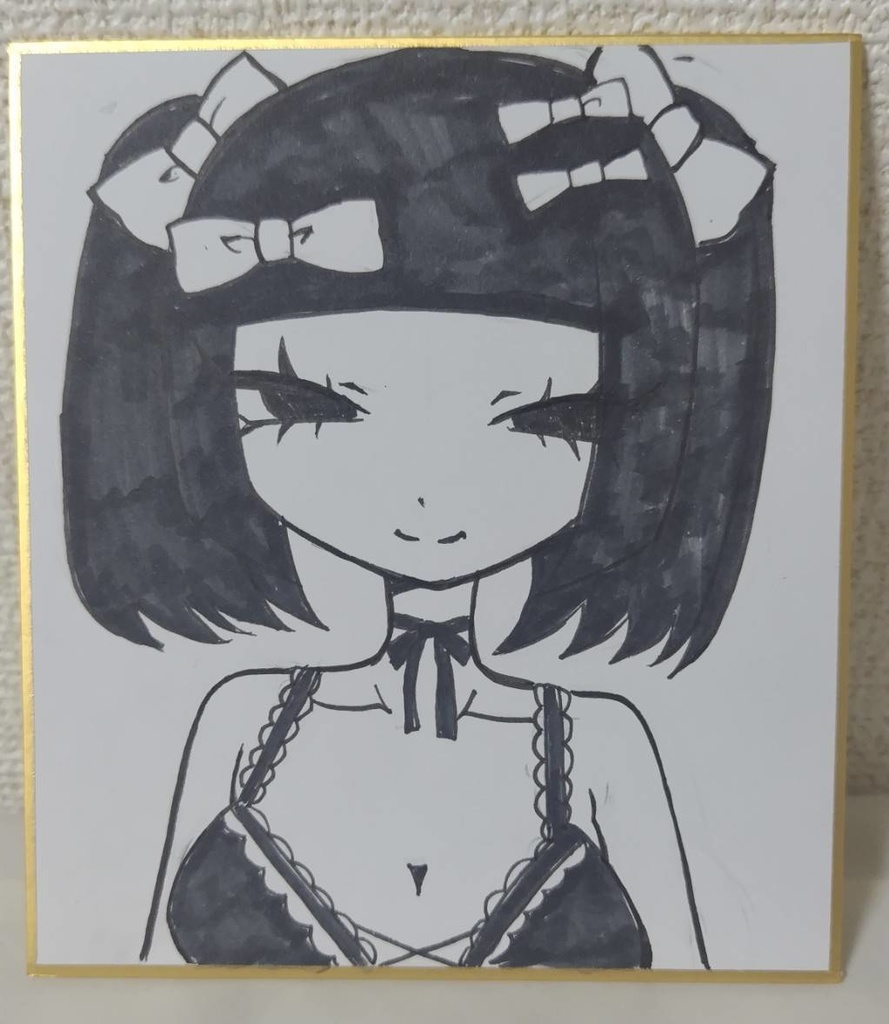 地雷系女性 13cm×13cmイラスト色