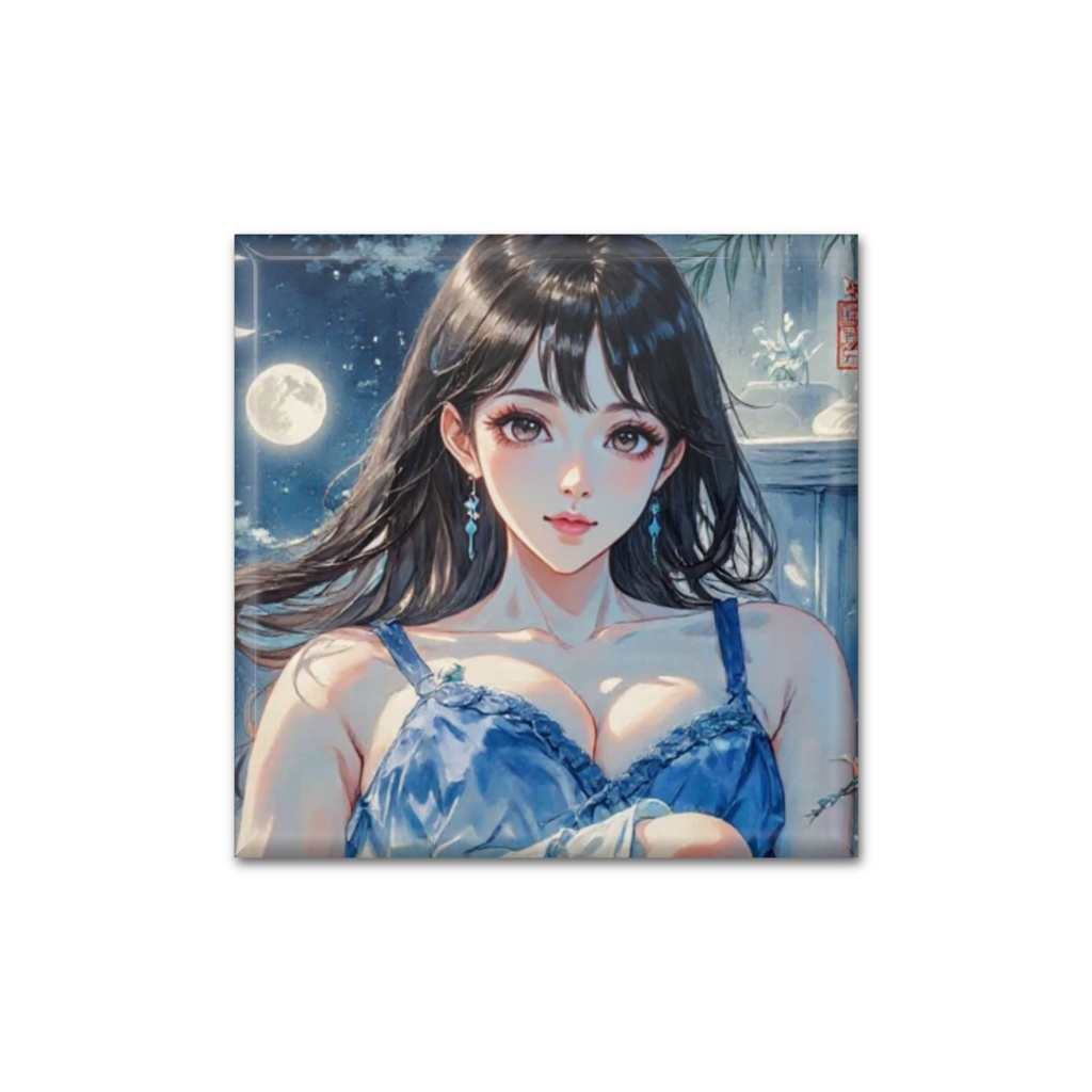 水墨画風美女