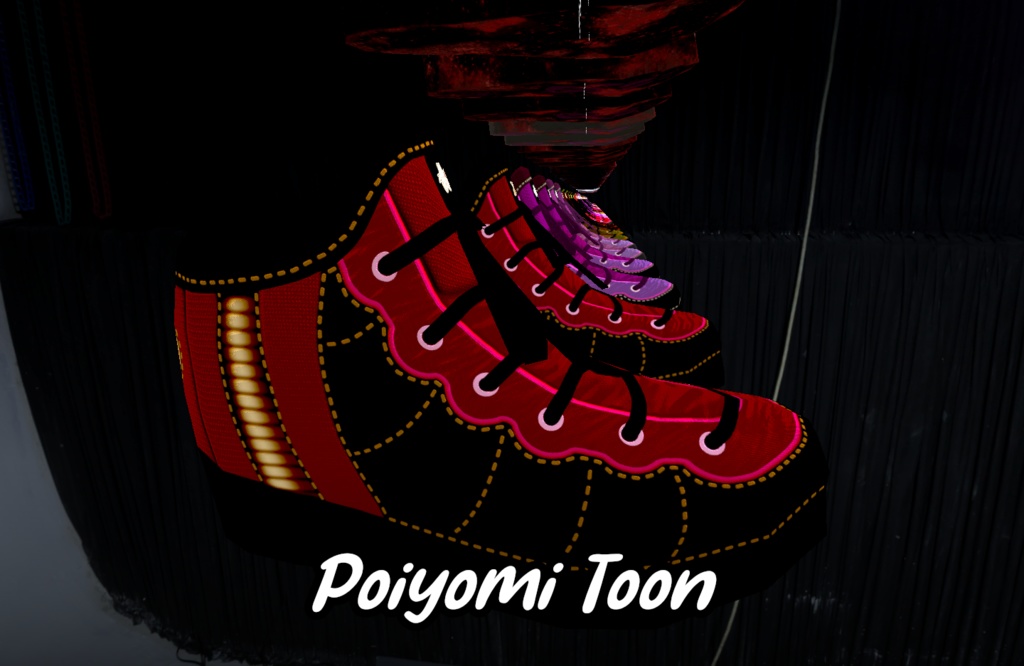 VR Chat ready shoes with emission (Quest, Poiyomi and standard shaders)