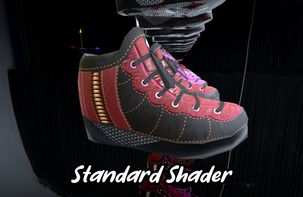 VR Chat ready shoes with emission (Quest, Poiyomi and standard shaders)