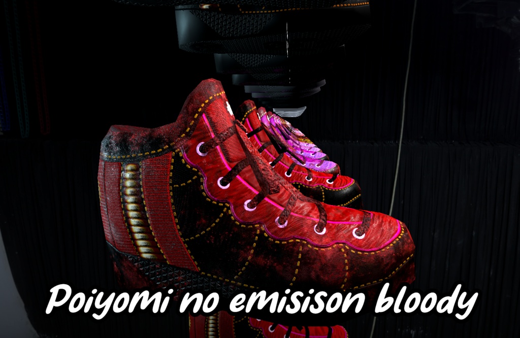 VR Chat ready shoes with emission (Quest, Poiyomi and standard shaders)