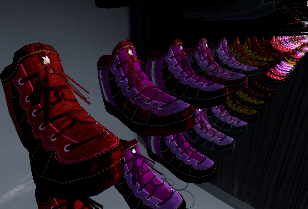 VR Chat ready shoes with emission (Quest, Poiyomi and standard shaders)