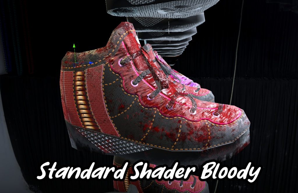 VR Chat ready shoes with emission (Quest, Poiyomi and standard shaders)