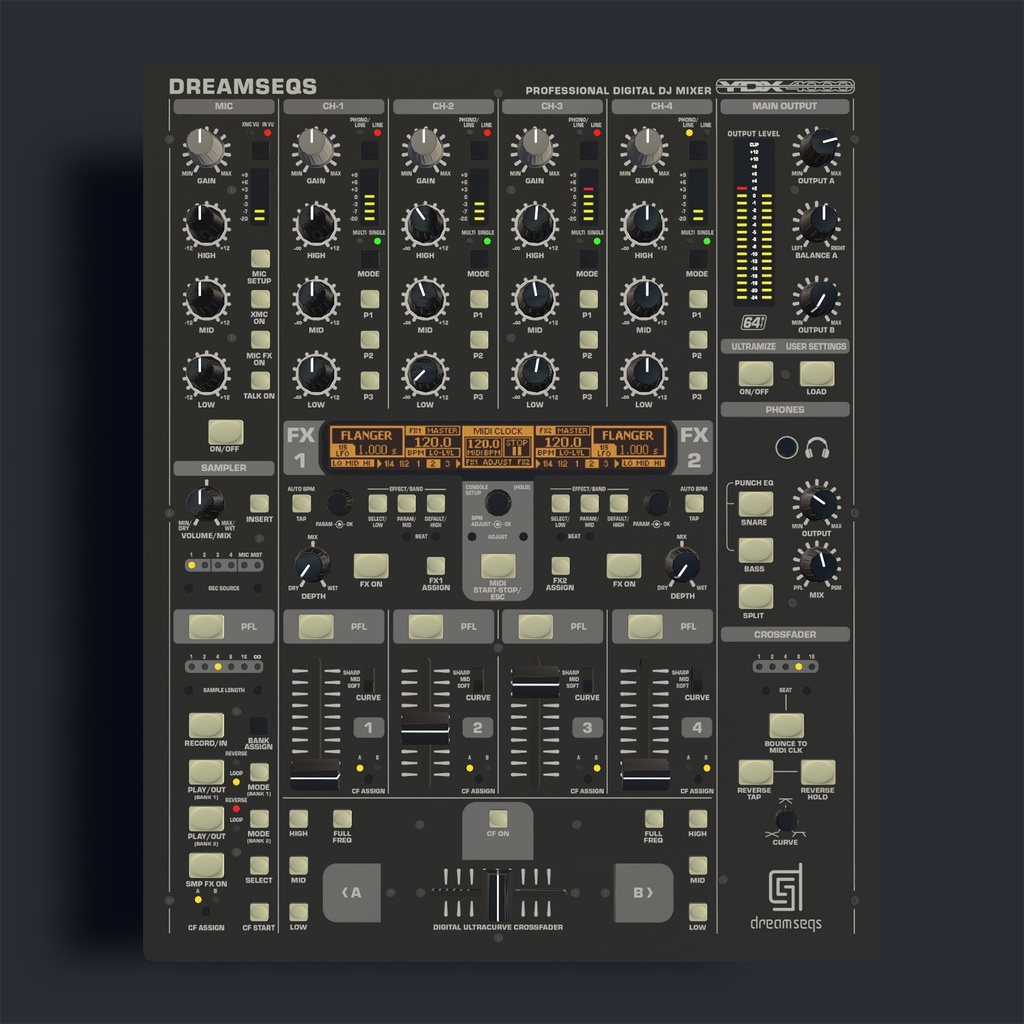 YDX4000 DJ Mixer