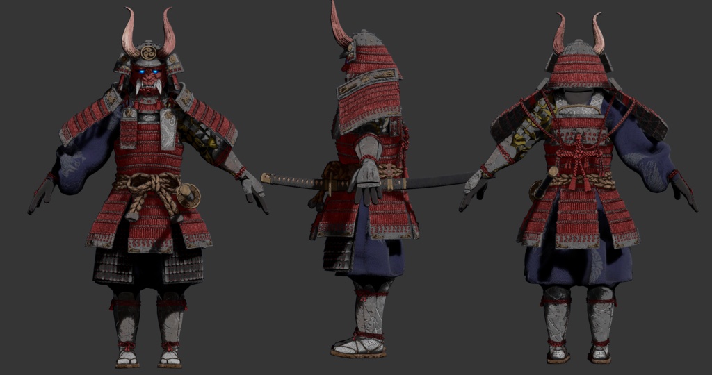 オリジナル3Dモデル【怨鬼】