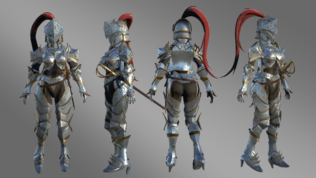 オリジナルエレガントアーマー【3Dモデル】