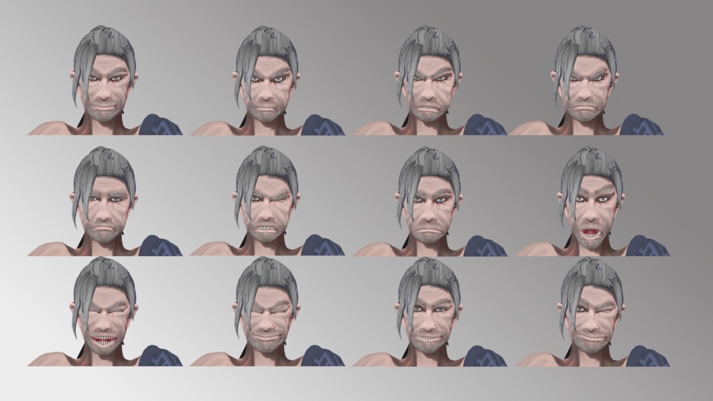 オリジナル3Dモデル【七扇源十郎】