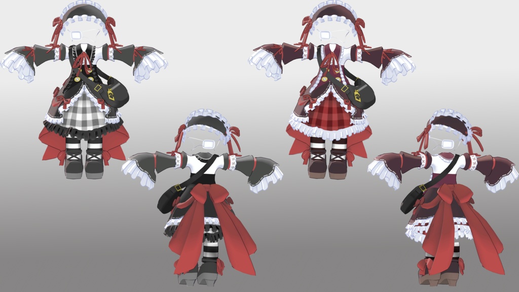 【まめふれんず対応】おしゃまなゴシックドレス