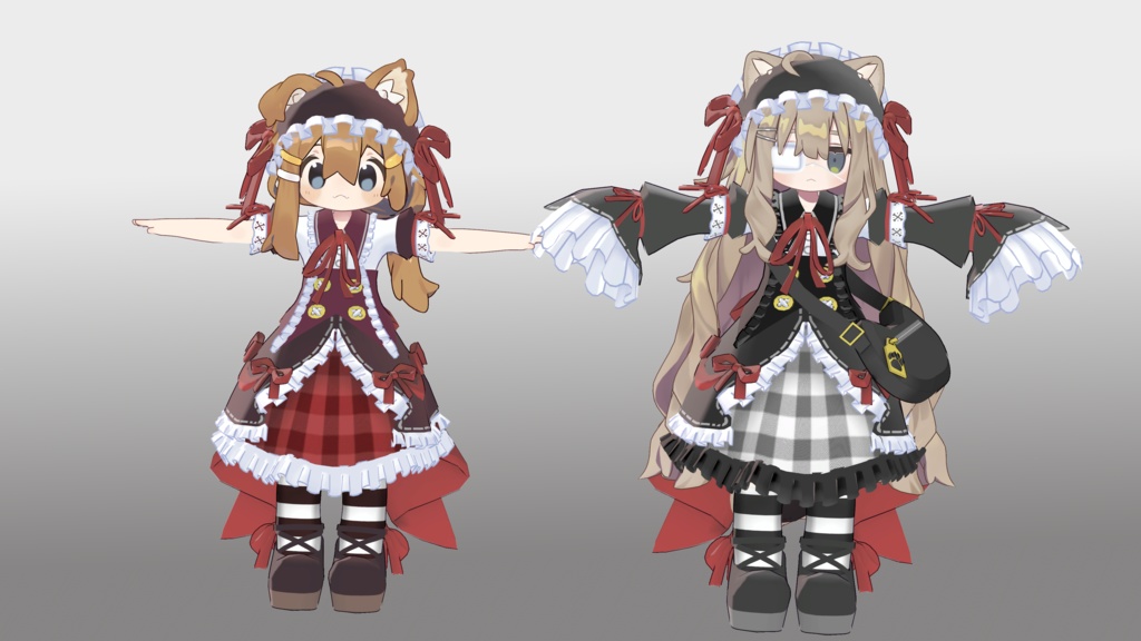 【まめふれんず対応】おしゃまなゴシックドレス