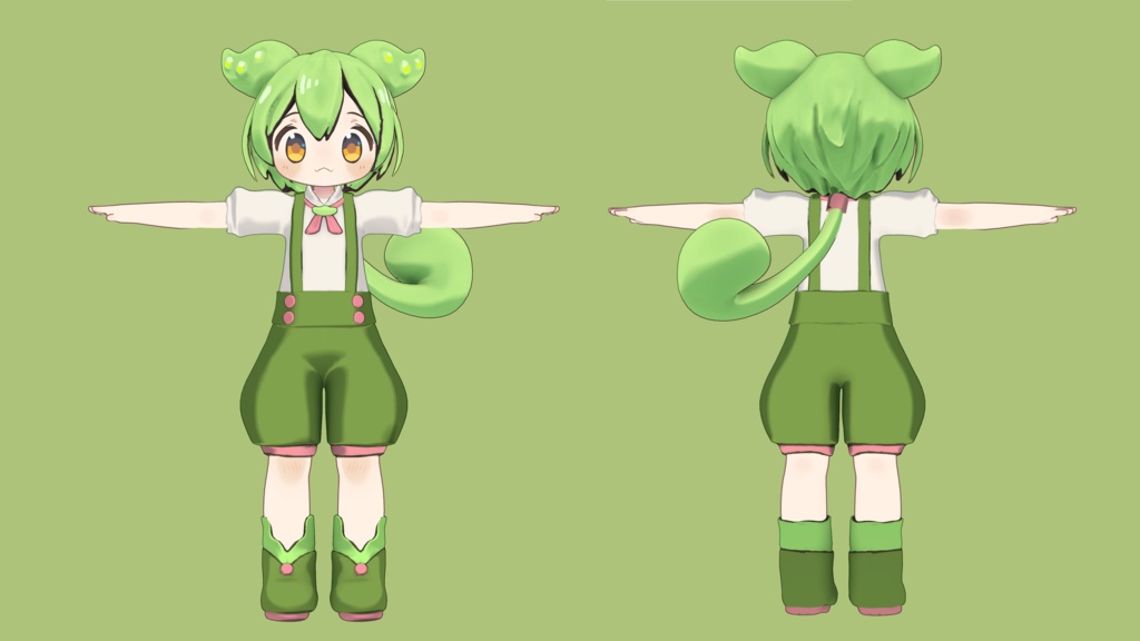 【無料】まめひなた用ずんだもんなりきりセット