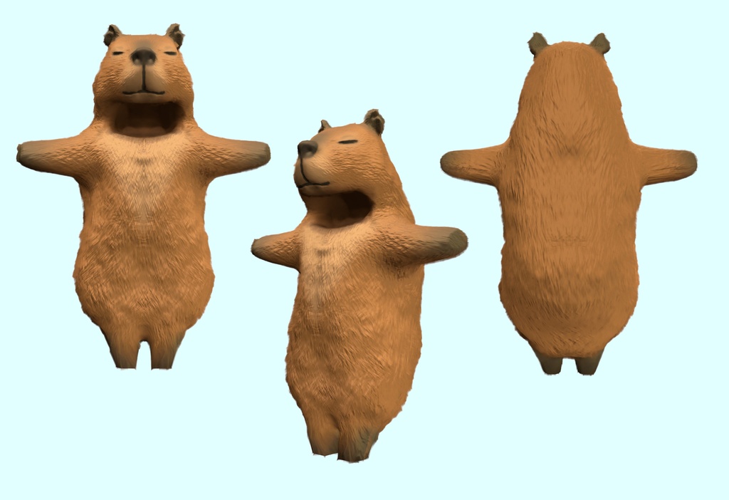 【まめひなた・キプフェル対応】カピバラスーツ