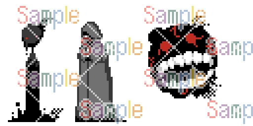 ドット絵立ち絵_怪異編(18種)