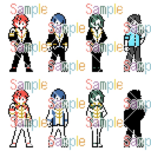 ドット絵立ち絵_アイドル編(40種+α)