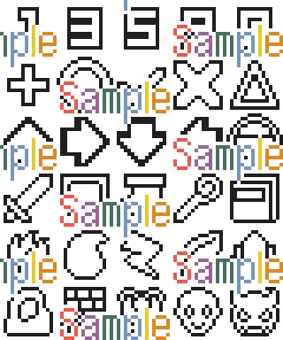 【無料サンプルあり】16x16px ステータスアイコン100種セット