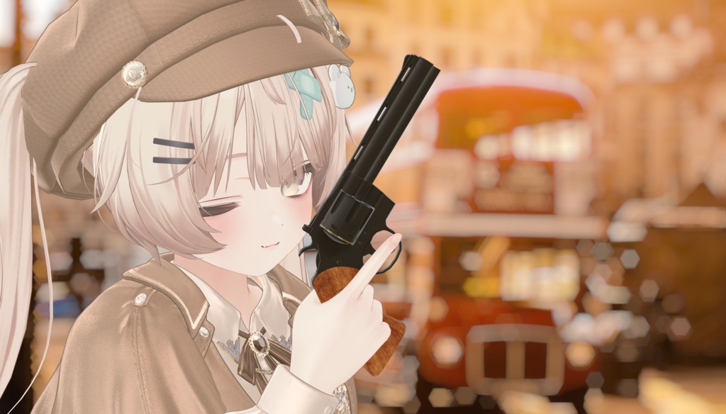 【VRCアバター向けギミック】UGANE Rex.357 Magnum【MA設定済み】
