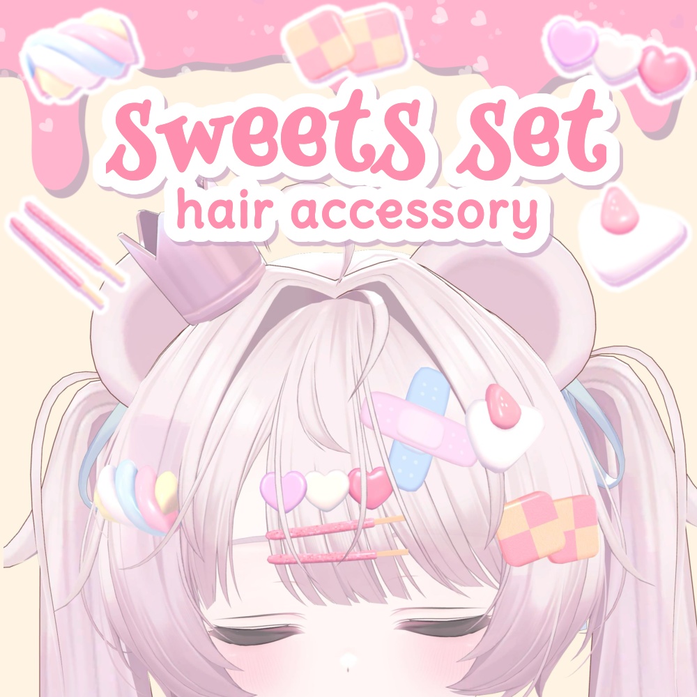 ★ sweets set ★ お菓子ヘアアクセサリーセット