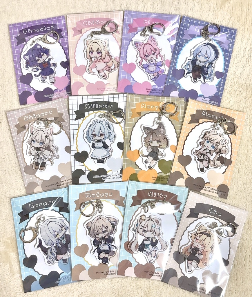 【リアルグッズ】VRChatアバター アクリルキーホルダー
