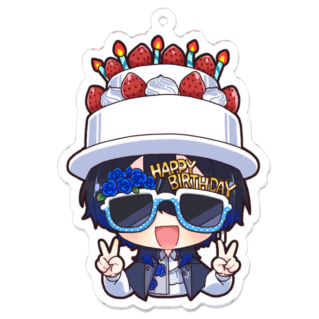 誕生日アクリルキーホルダー