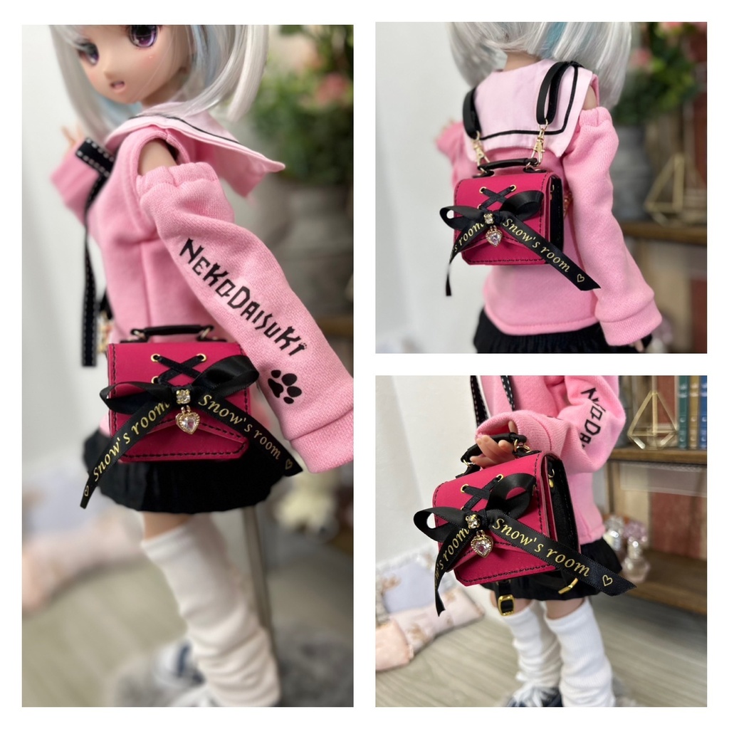 リボン 3way バッグ 2種 3色