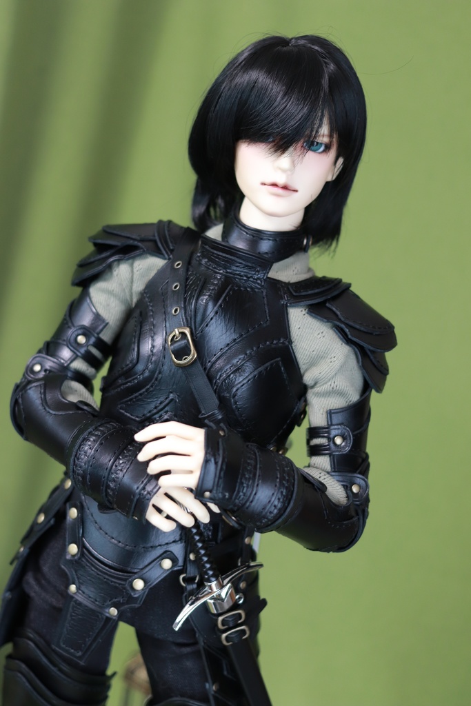 SD17少年 レザーアーマーフルセット 黒革