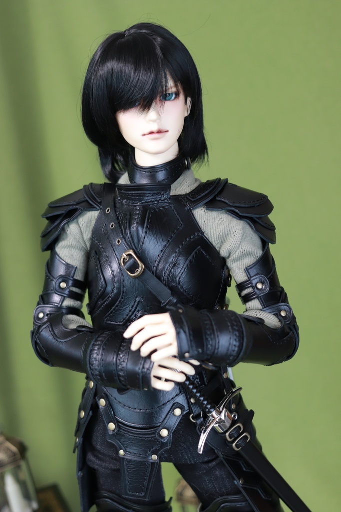 SD17少年 レザーアーマーフルセット 黒革