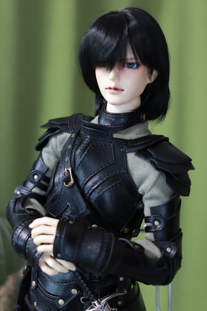 SD17少年 レザーアーマーフルセット 黒革