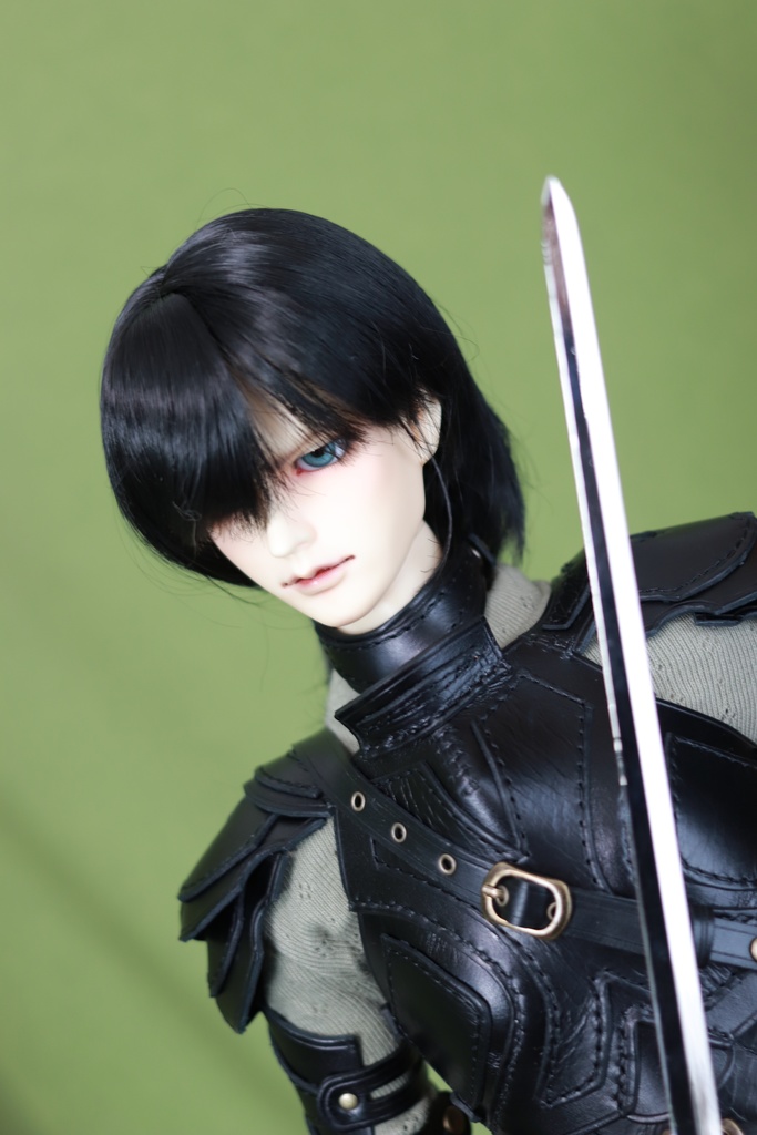 SD17少年 レザーアーマーフルセット 黒革