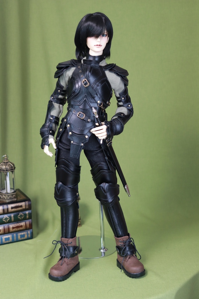 SD17少年 レザーアーマーフルセット 黒革