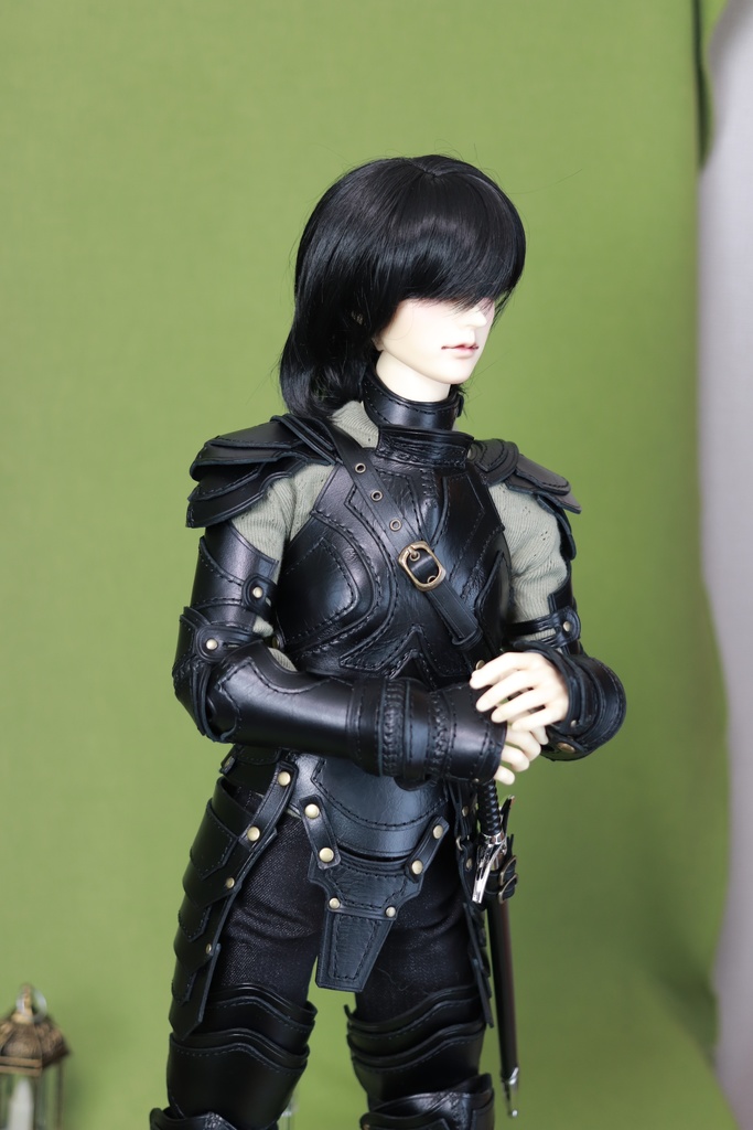 SD17少年 レザーアーマーフルセット 黒革