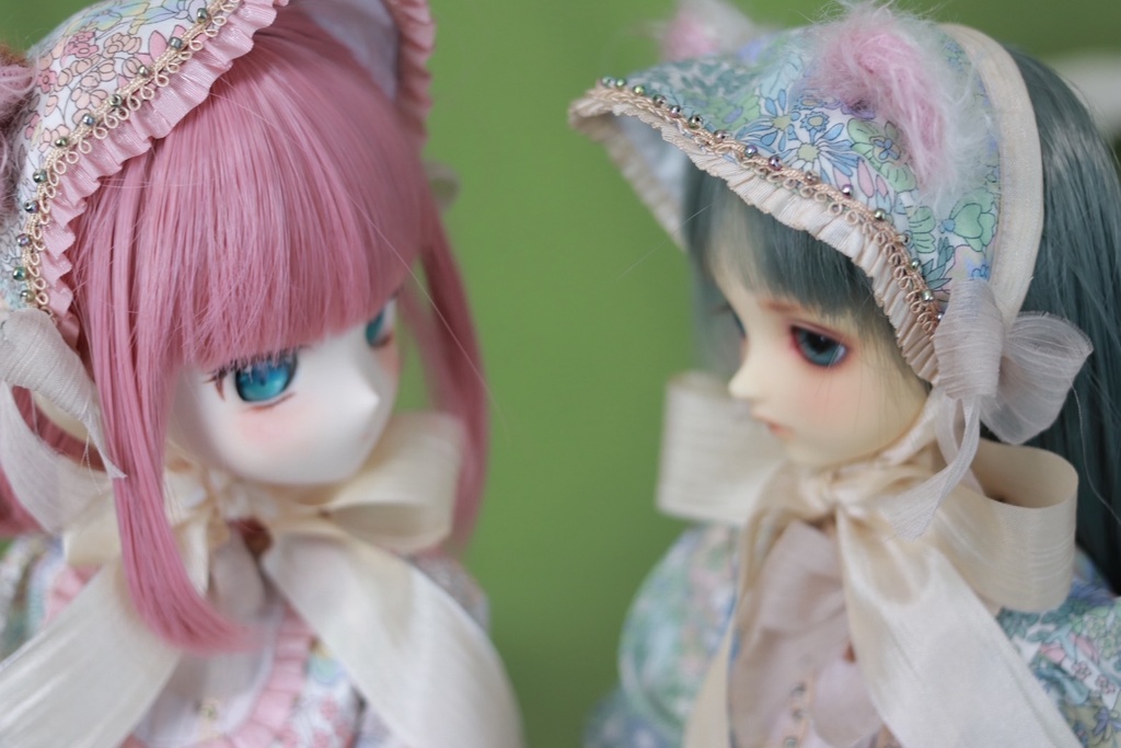 MDD/SDM 幼SD/tinyfox1/6リバティ クマ耳ドレスset