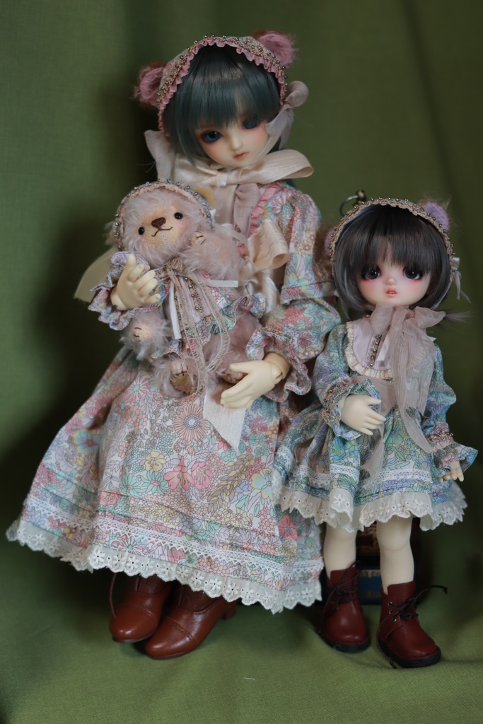 MDD/SDM 幼SD/tinyfox1/6リバティ クマ耳ドレスset