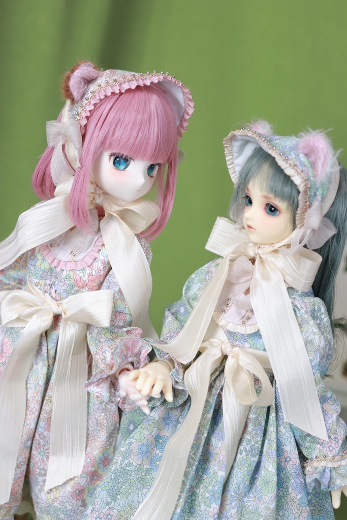 MDD/SDM 幼SD/tinyfox1/6リバティ クマ耳ドレスset