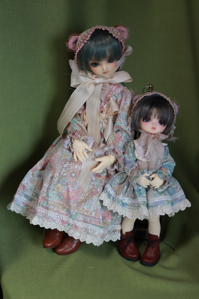 MDD/SDM 幼SD/tinyfox1/6リバティ クマ耳ドレスset
