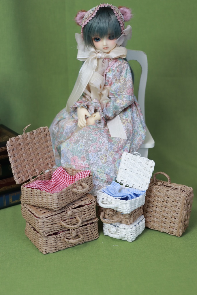 MDD/SDM 幼SD/tinyfox1/6リバティ クマ耳ドレスset