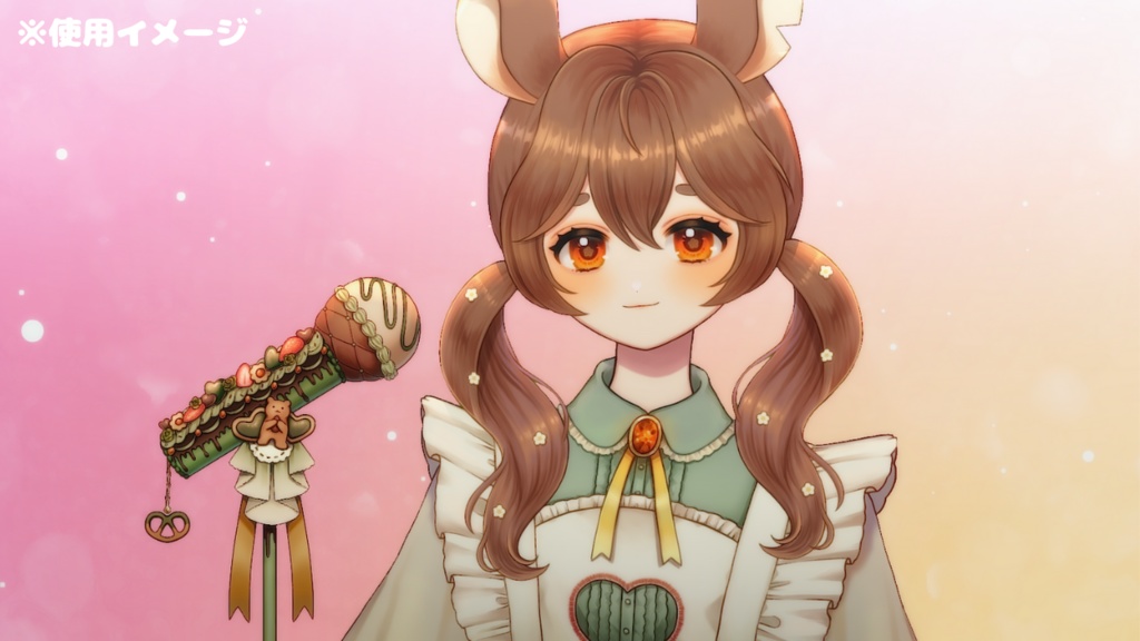 【 Vtuber向け フリー素材 】マイク カラバリ5種【 歌枠 / バレンタイン 】