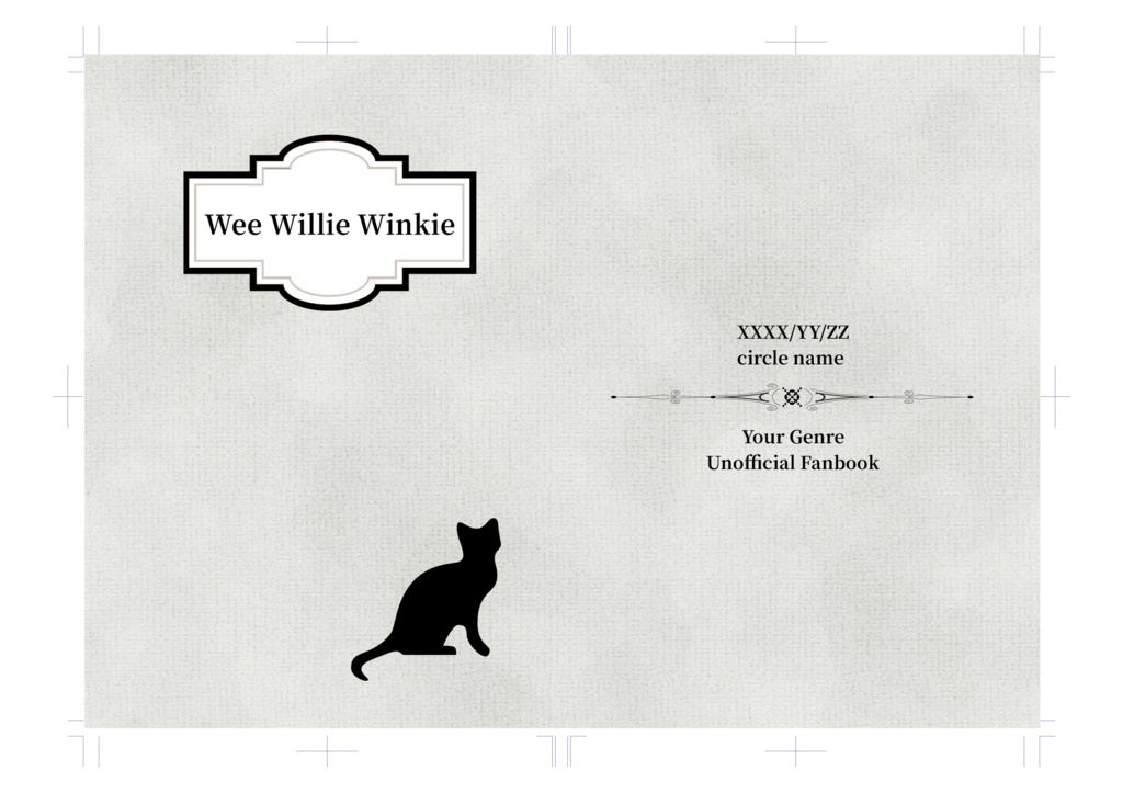同人誌印刷用表紙　Cat