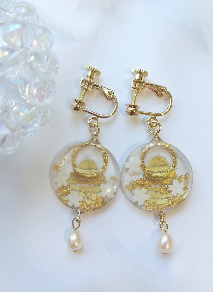 創界山イヤリング【12月24日までクリスマスカード付】