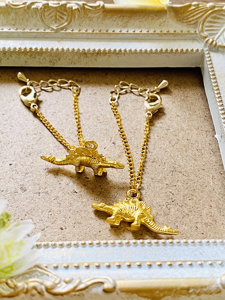 ぬい用 2カラー恐竜ネックレス