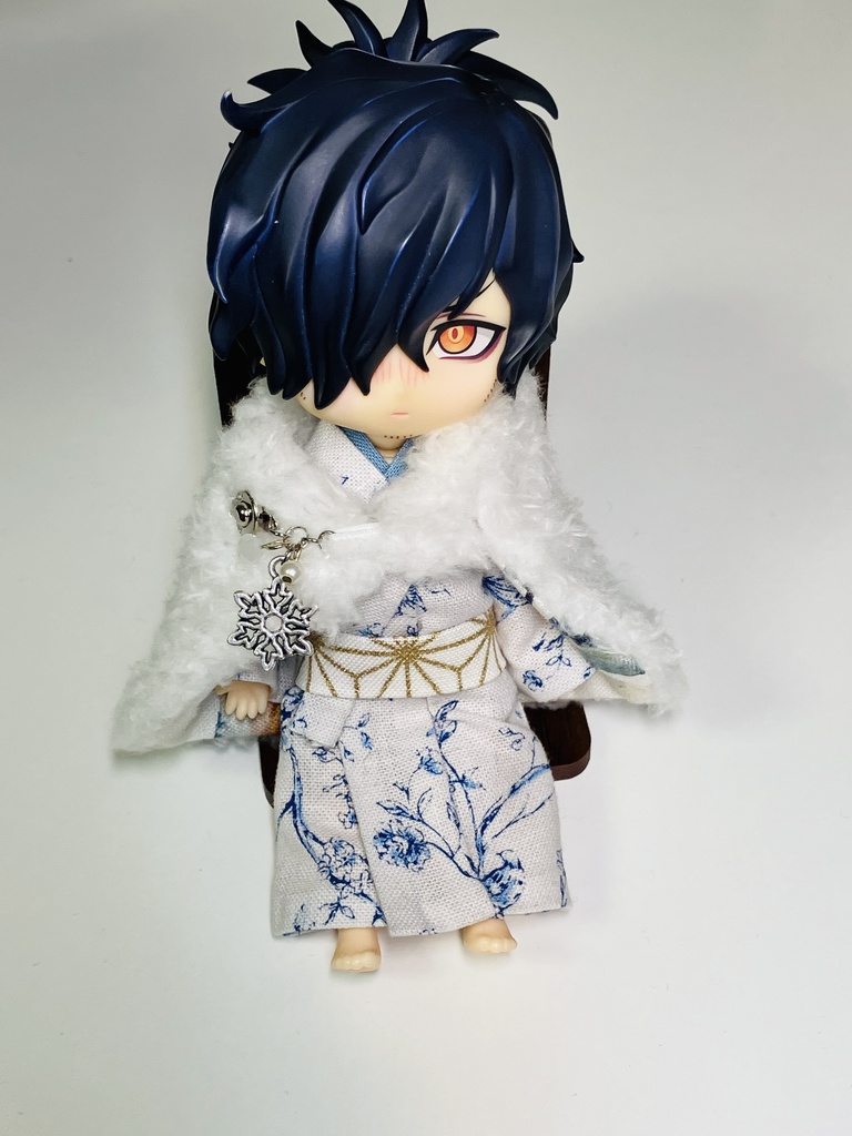 どーる着物、ケープSET「ゆきどけ」