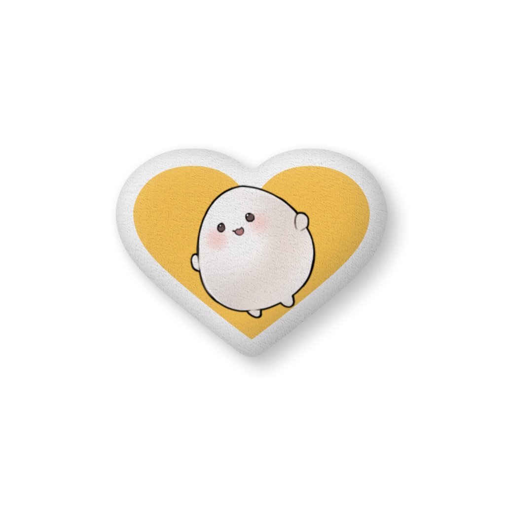 鏡もちこ もち丸ハートクッション