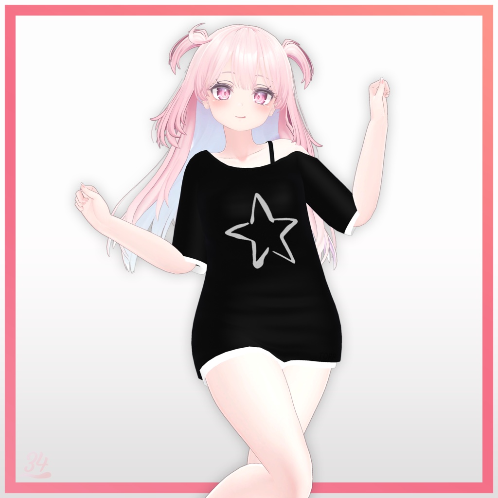 『セレスティア(Selestia)』オフショルダーシャツ Off shoulder shirt for Selestia