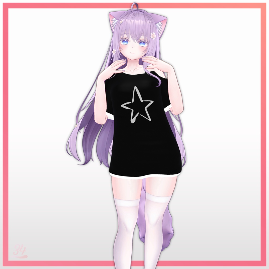 『萌(Moe)』 オフショルダーシャツ Off shoulder shirt for Moe