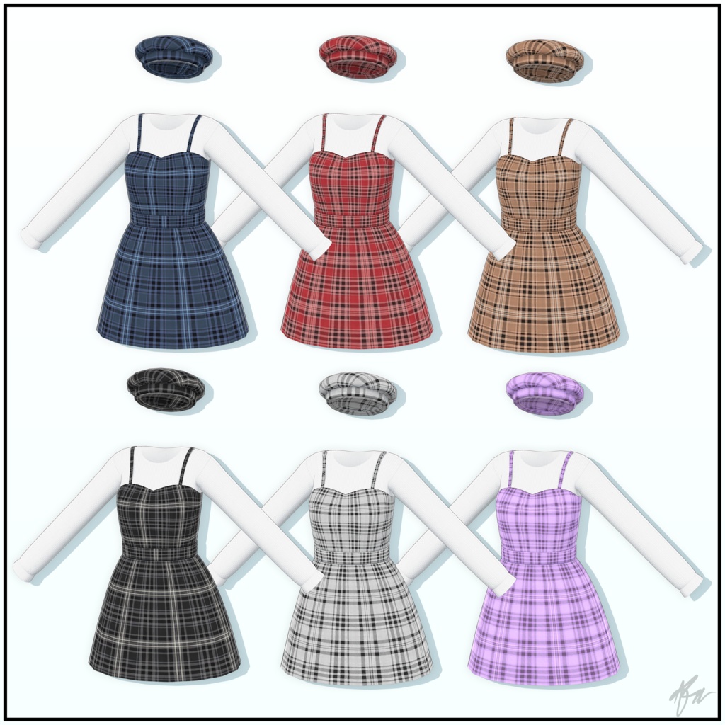 『むろむ あのん用』 Plaid Dress for Anon Muromu