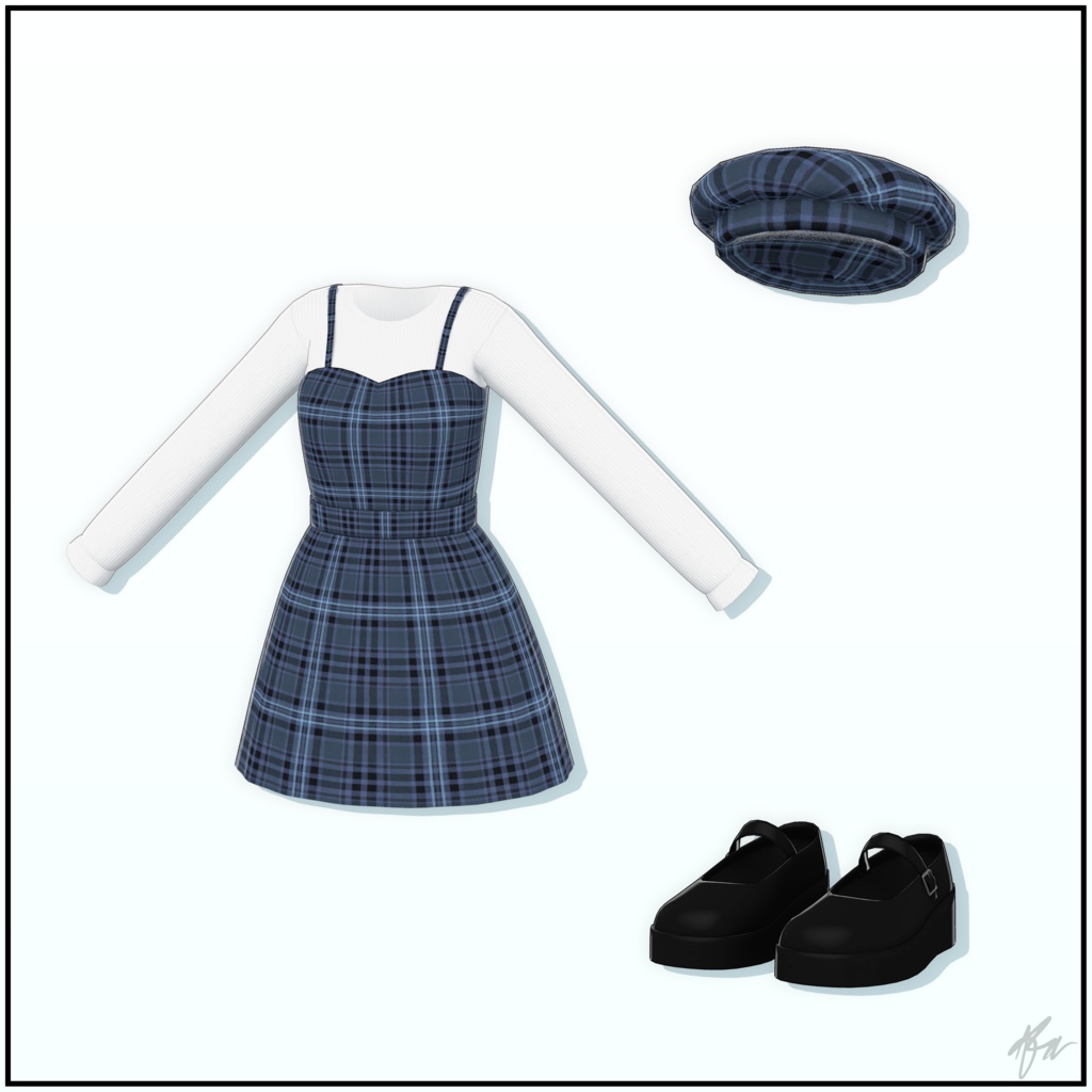 『むろむ あのん用』 Plaid Dress for Anon Muromu